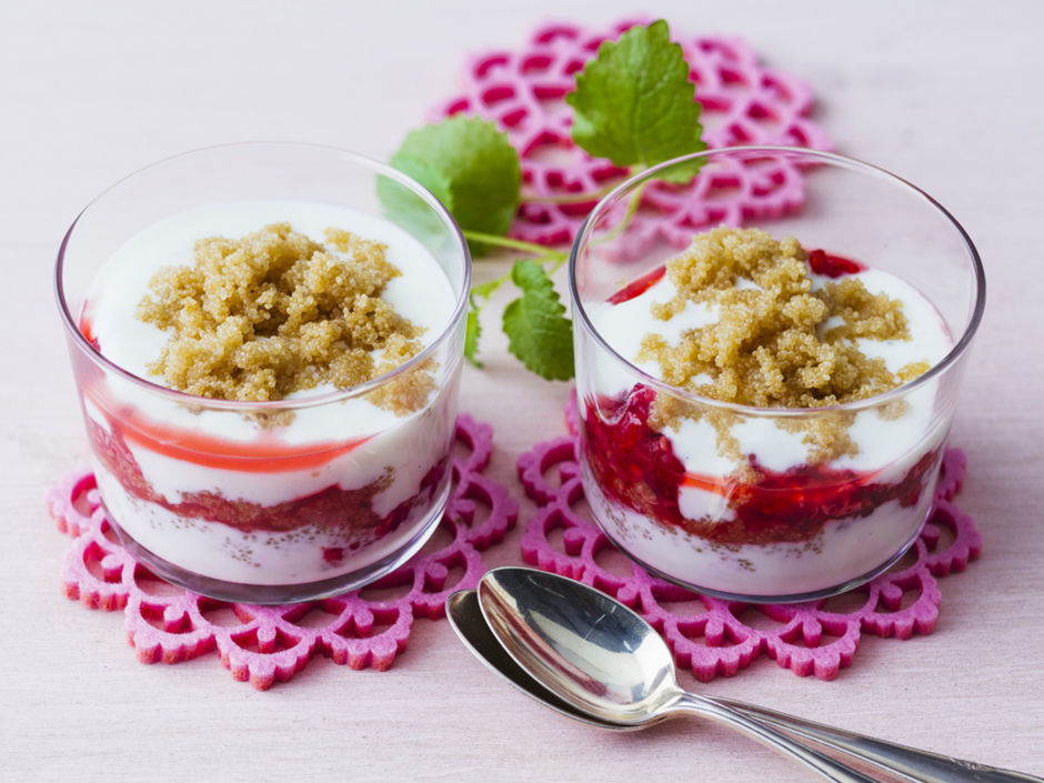 Himbeer-Joghurt-Traum mit Knusper-Amaranth | Kitchengirls