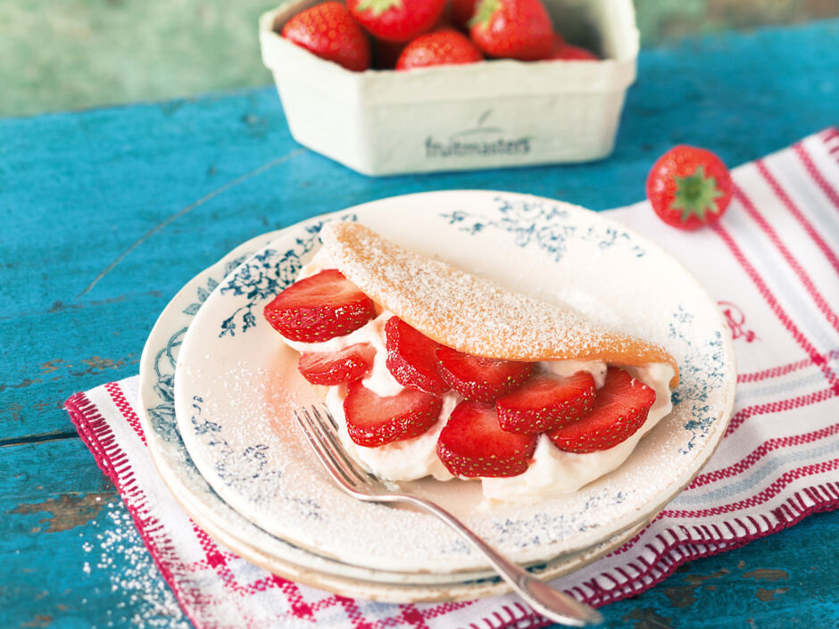 Rezept für Erdbeer-Omeletts | Kitchengirls Rezept für Erdbeer-Omeletts | Kitchengirls