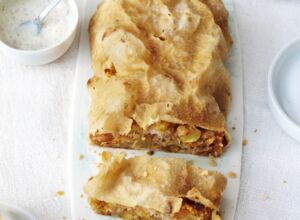 veganer Apfelstrudel mit Filoteig veganer Apfelstrudel