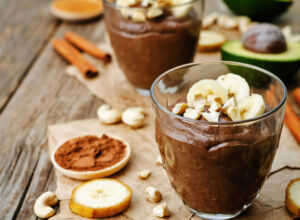 Veganer Schokopudding mit Avocado