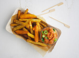 Gesunde Topinambur- und Kürbispommes