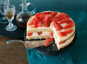 Mini Grapefruit Käsesahnetorte, Torte, Grapefruit