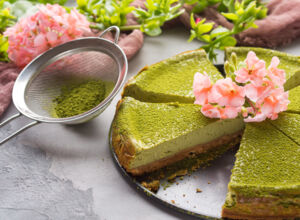 Matcha-Cheesecake kalorienarme_kuchenrezepte