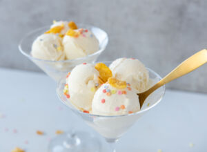 Selbst gemachtes Cornflakes-Eis cornflakeseis