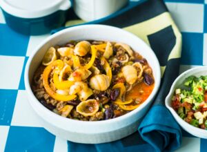 One Pot Pasta mit Kidneybohnen und Hackfleisch One Pot Pasta Tex Mex