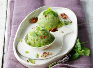 Gurkensorbet mit Gin Gurkensorbet