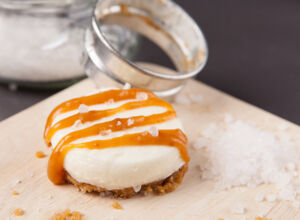 Rezept für gesalzenen Karamell Cheesecake