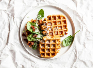 Tomatenwaffeln Tomatenwaffeln frisch aus dem Eisen
