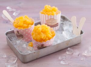 Pfirsich-Granita mit Prosecco Pfirsich-Granita