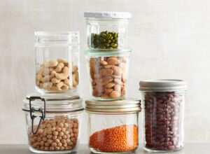 Vorräte in Gläsen