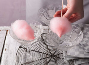 rosa Zuckerwatte selber machen