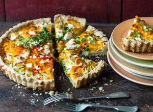Kürbis-Quiche mit Ziegenkäse Kürbis-Quiche