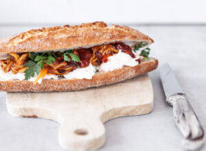 Pulled Mushroom Sandwich Pulled Pilz Sandwich