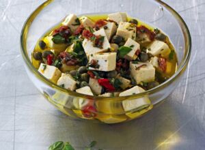 Tofuwürfel in mediterraner Marinade mediterrane Tofu-Marinade