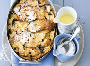 Ofenschlupfer Ofenschlupfer mit Puderzucker bestreut