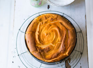 Suesskartoffel-Kaesekuchen