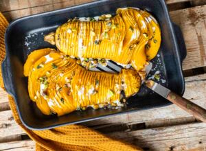 Hasselback-Kürbis