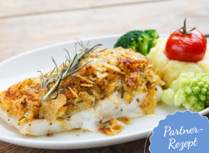 Kabeljaufilet mit Knusperkruste