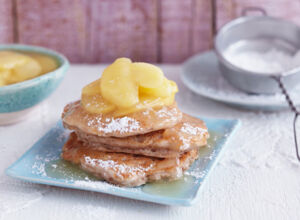 Pancakes Vegane Pancakes mit Kokos