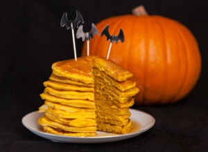 Rezept für Pumpkin Pie Pancakes  Pancakes mit Kürbispüree