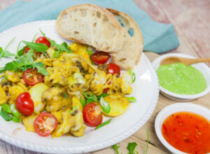 Curry Marsala Calamari mit Kräutermayonnaise