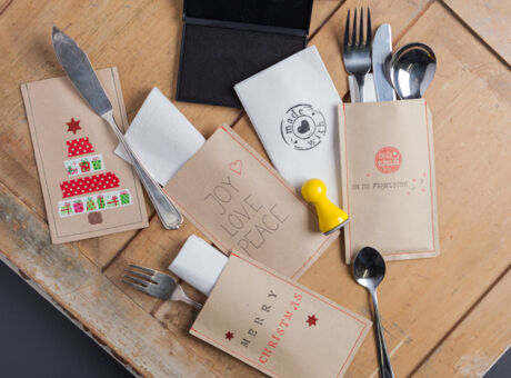 Weihnachtsdeko Bestecktaschen selbermachen