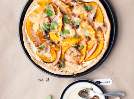Kürbis-Pizza