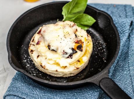 Gegrillter Kohlrabi mit Kartoffelpürree