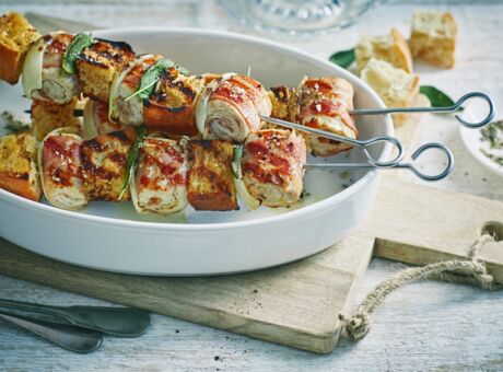 Putenspieße vom Grill Grillspieße