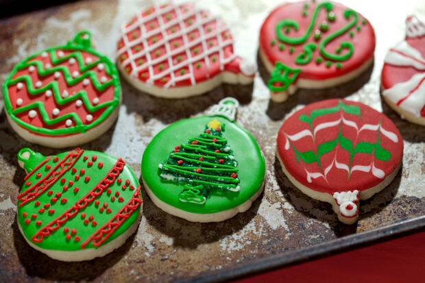 Weihnachtscookies in klassischem Design Weihnachtscookies