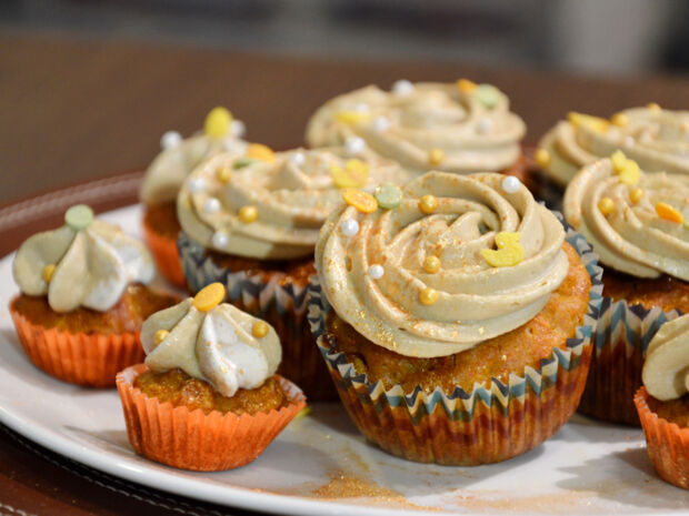 Zuckerreduzierte Cupcakes carrot-cake-cupcakes