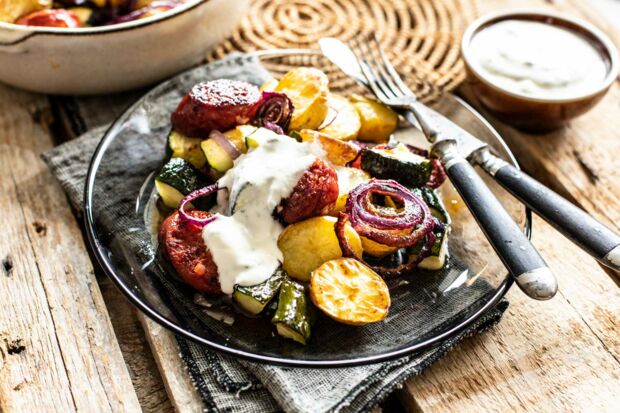 Mediteraner Kartoffelsalat mit Chorizo