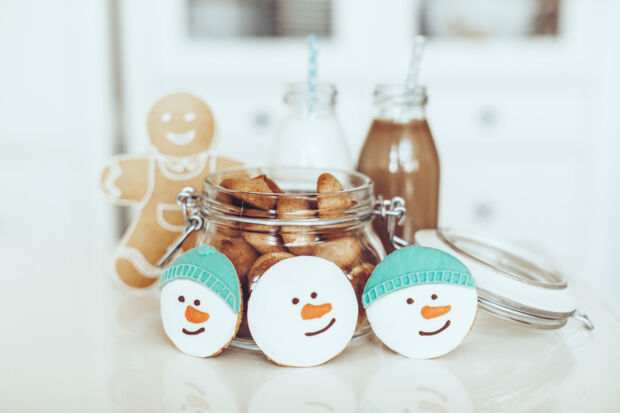 Rezept für klassische Butterplätzchen Plätzchen Weihnachtsmann