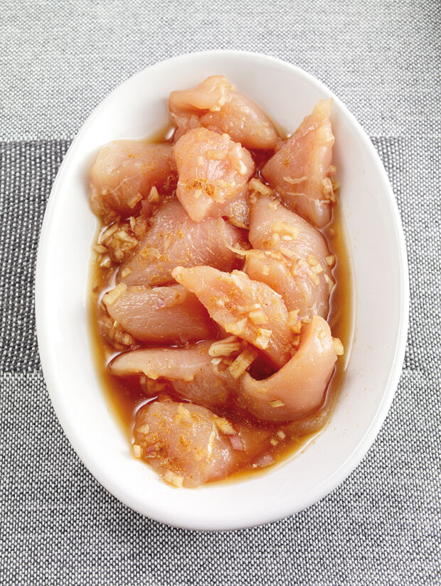 Hähnchenbrustfilet mit Weißwein-Soja-Marinade Hühnchen Soja-Weißwein-Marinade