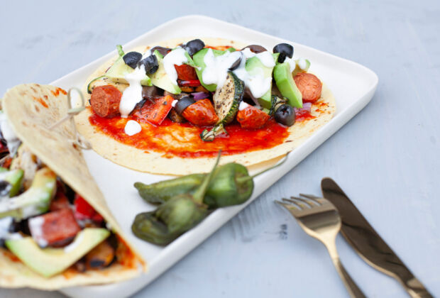 Tacos mit Grillgemüse