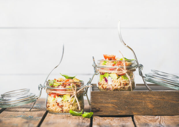 Quinoasalat mit Harissa-Vinaigrette Quinoasalat