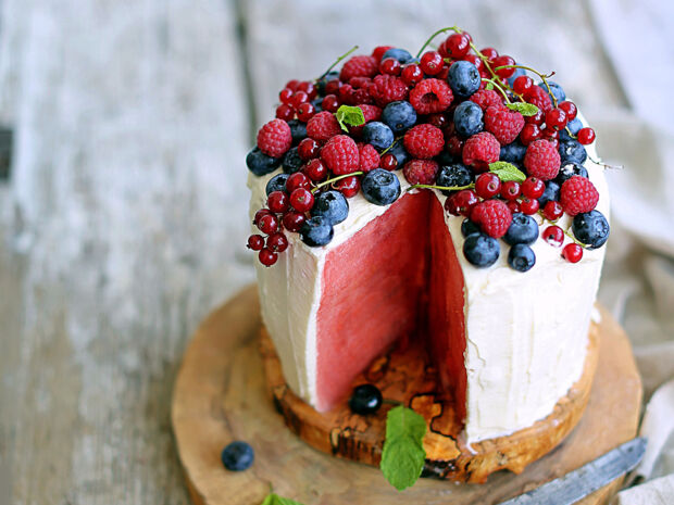 Wassermelonen-Torte Wassermelonen-Torte