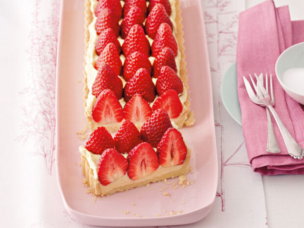 Erdbeertarte mit Vanillecreme erdbeertarte-mit-vanillecreme