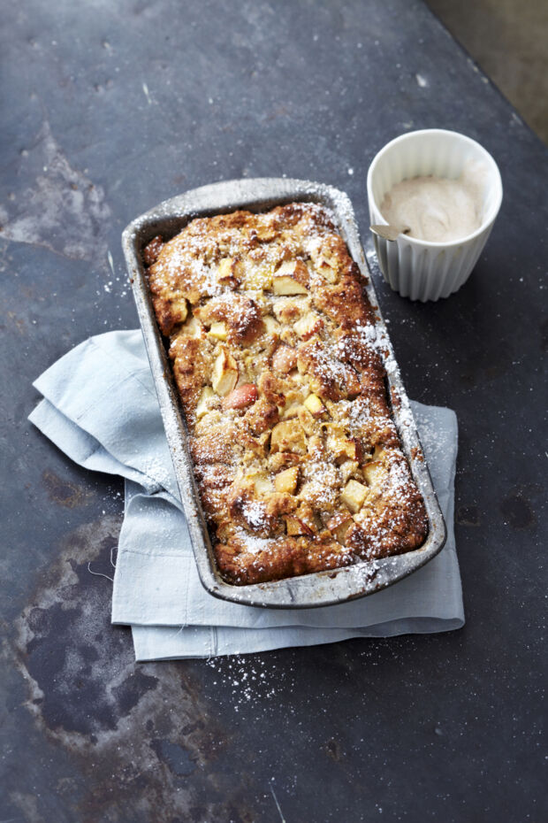 Veganer Apfel-Nusskuchen Apfel-Nusskuchen