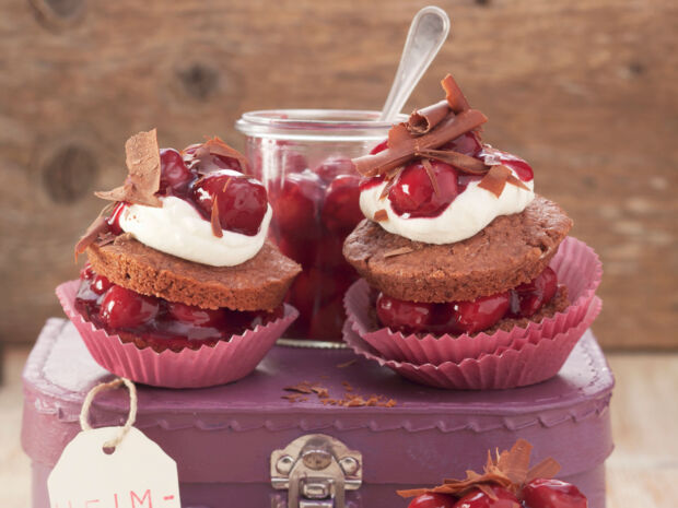 Schwarzwälder-Kirsch-Muffins Schwarzwälder-Kirsch-Muffins