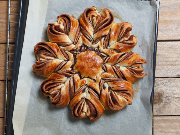 Nutellakranz Nutellakranz aus Hefeteig