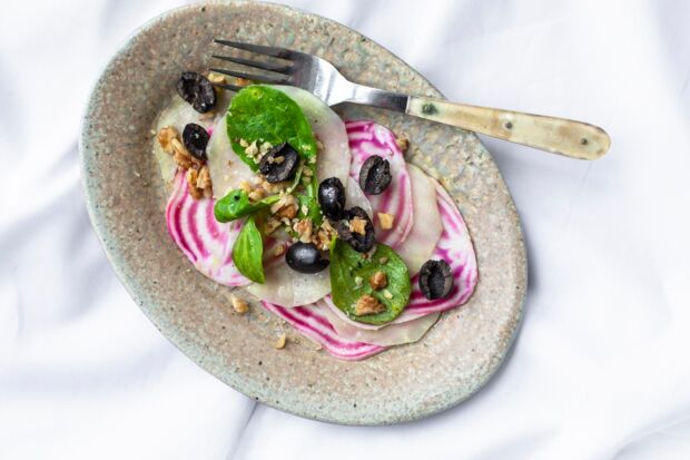 Ringelbete-Kohlrabi-Carpaccio Ringelbete-Kohlrabi-Carpaccio