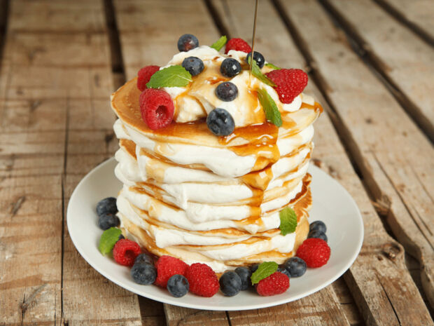 Pancake-Torten-Rezept Rezept für Pfannkuchen-Torte