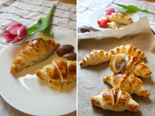 Schokocroissants Schokocroissants