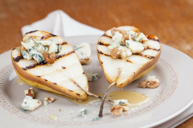 gegrillte Gorgonzola-Birne Gorgonzola Birne