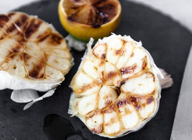 gegrillter Knoblauch