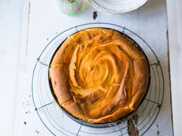 Suesskartoffel-Kaesekuchen