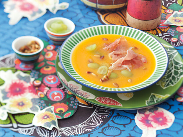 Kalte Möhrensuppe mit Trauben moehren-trauben-suppe