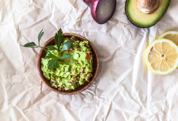 Rezept für klassische Guacamole Guacamole