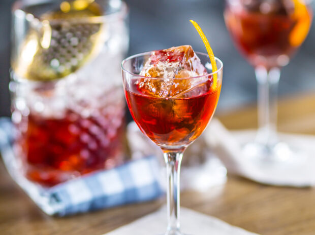 Drink mit Zitruszeste